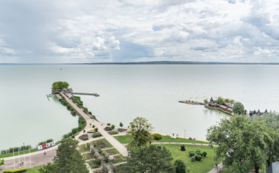 Lake Balaton Shore and Pavilion Row