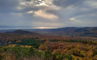 Balatoni panoráma a Keszthelyi-hegységből