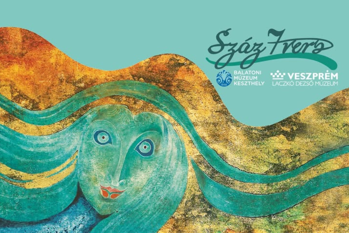 A Száz7vers című kiállítás megnyitója